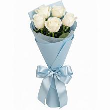 Букет 5 Белых роз Проуд в Шаранге