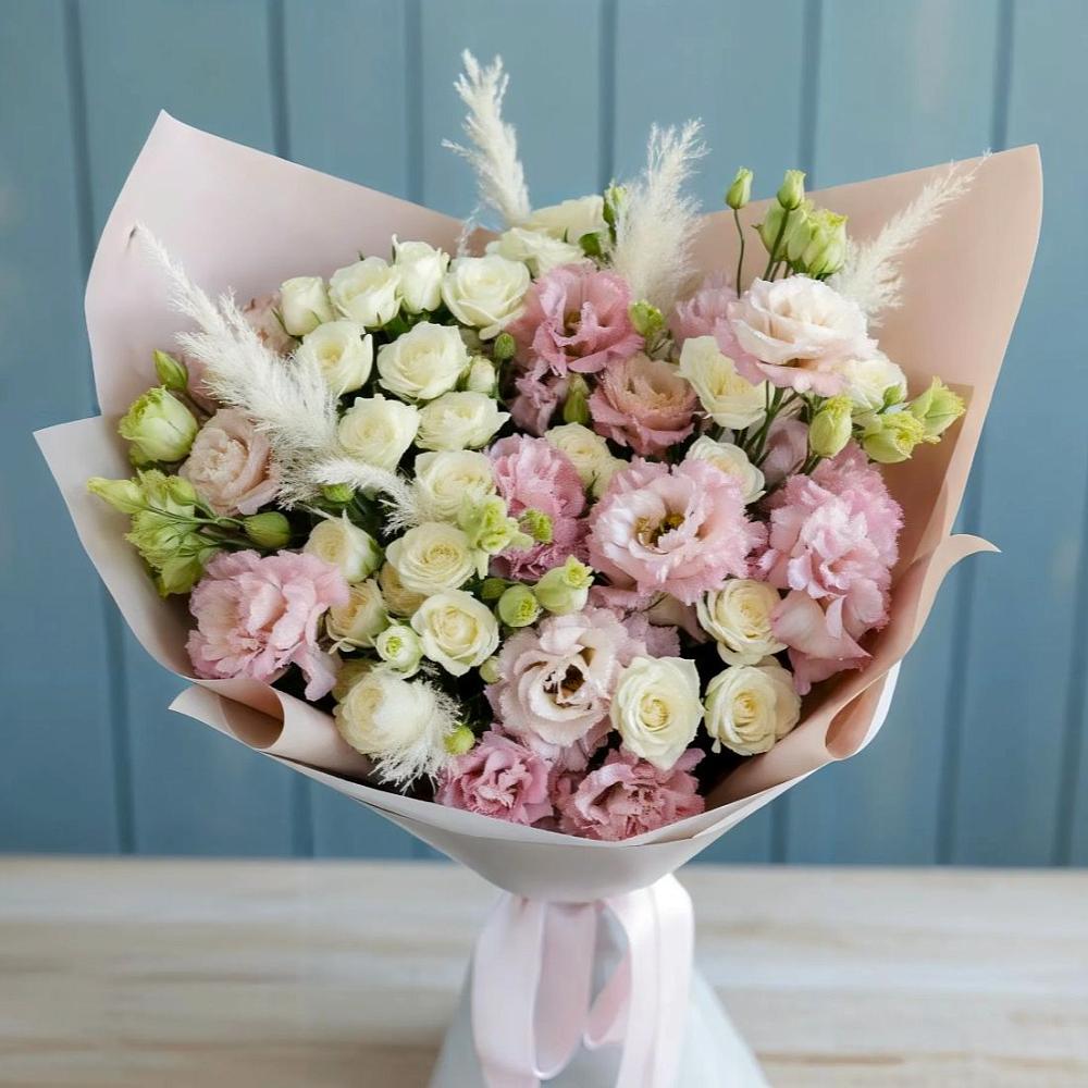 Букет цветов из: Альстромерии и Розы в Шаранге