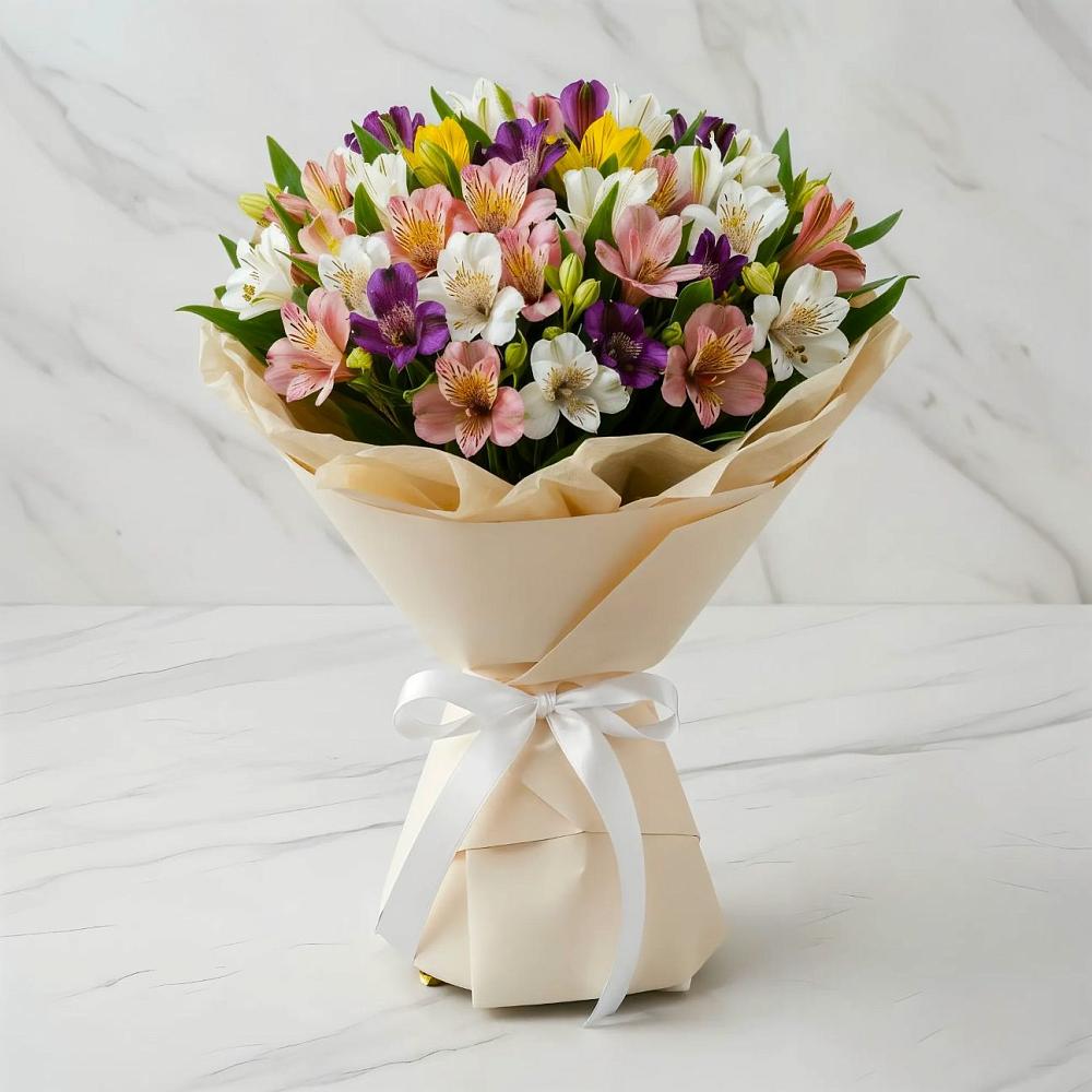 Букет цветов из: Альстромерии в Шаранге