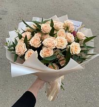 Букет Кремовые розы Латте в Шаранге