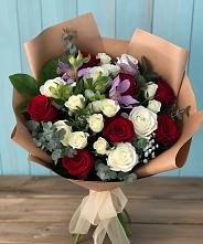 Букет цветов из:  Розы и Альстромерии в Шаранге