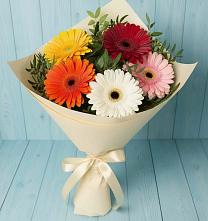 Букет цветов из:  Герберы в Шаранге