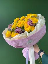 Букет Кустовые желтые розы #REPLACE_PRED# Шаранге