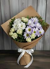 Букет цветов из:  Хризантемы и Розы в Шаранге