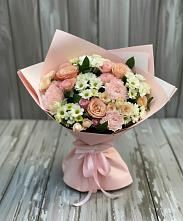 Букет цветов из:  Гвоздики, Розы и Хризантемы в Шаранге