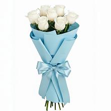 Букет 7 белых роз Проуд в Шаранге