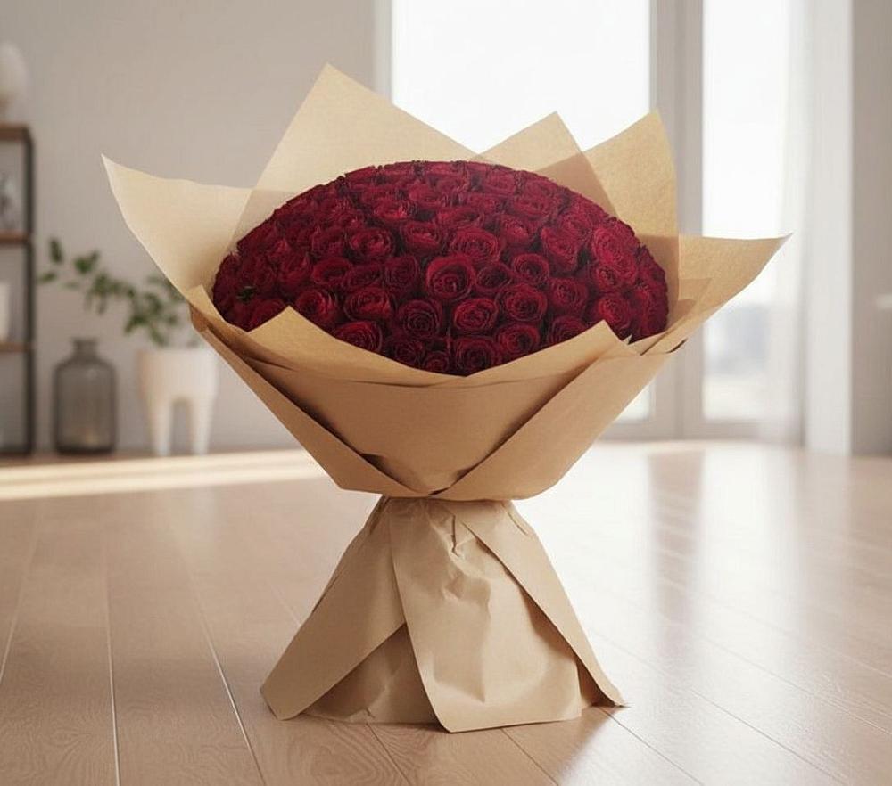Букет 101 Красная роза в Шаранге