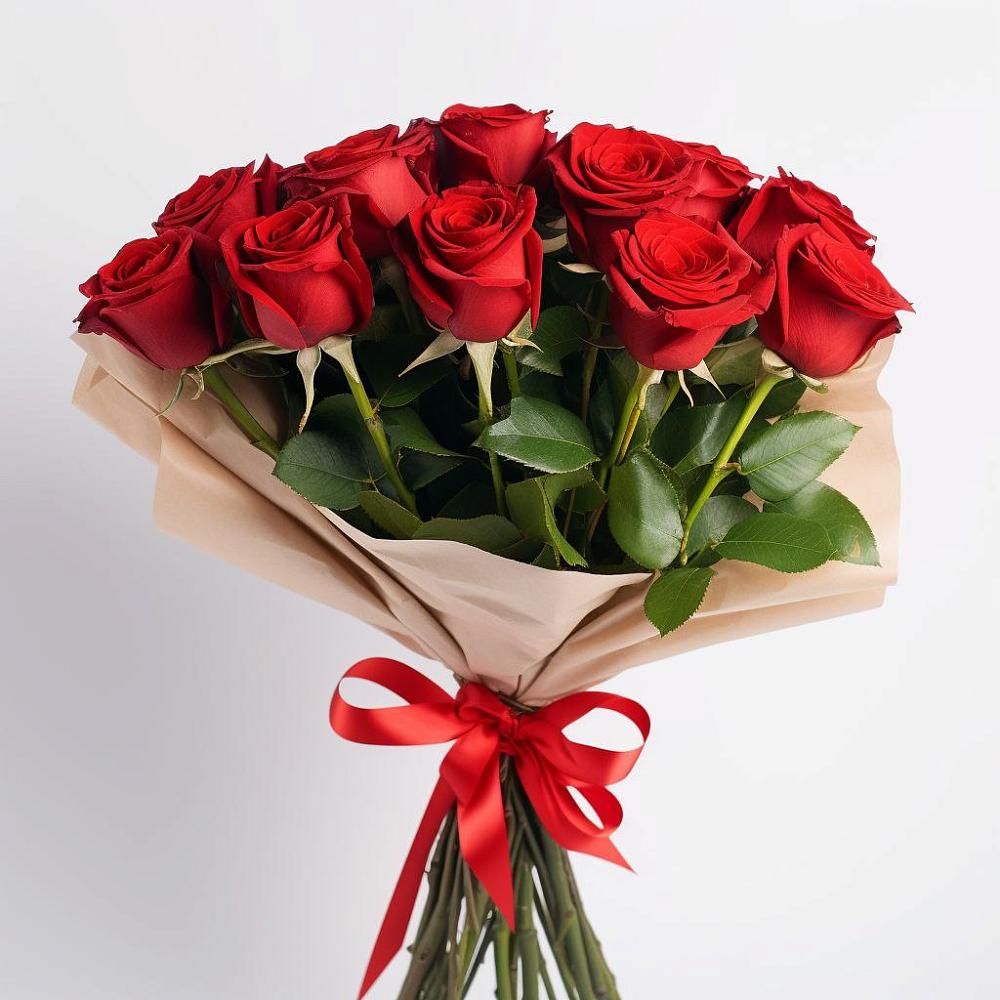 Букет 11 Красных роз Эдлесс Лав в Шаранге