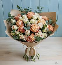 Букет цветов из:  Альстромерии и Розы в Шаранге